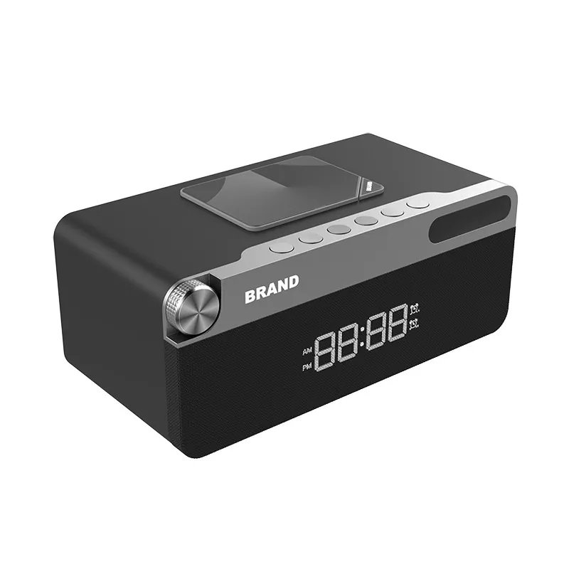 Altavoz Bluetooth con radio reloj digital